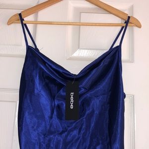 BEBE royal blue dress